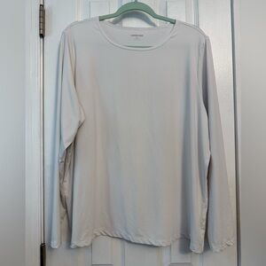 Lands' End Women’s White Swim Shirt